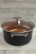 Gotham Steel 9-3/4" Stock Pot with Lid - Used