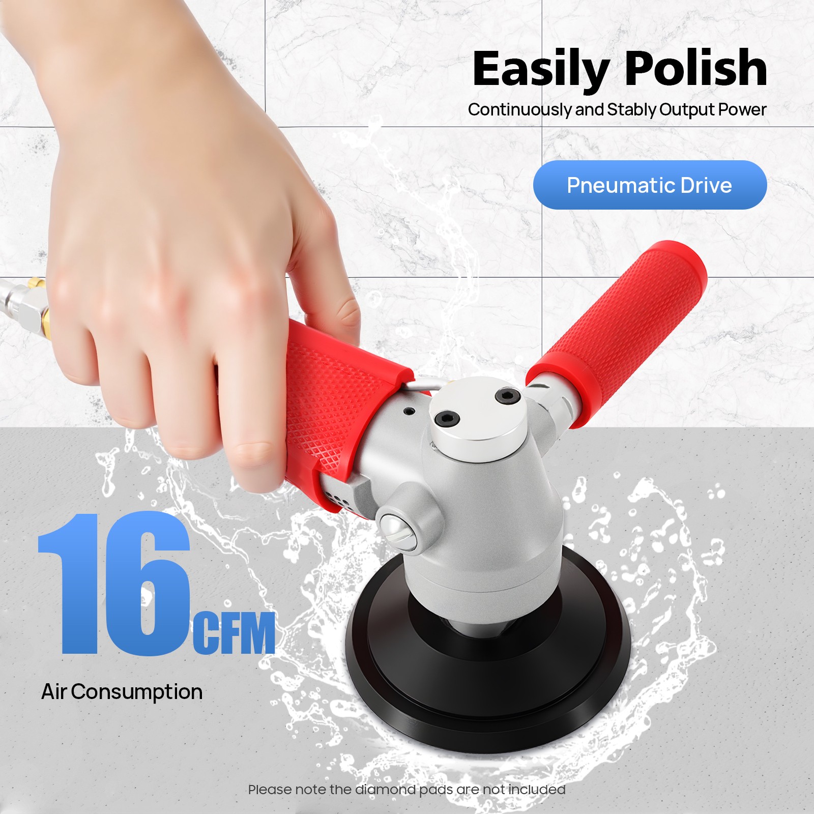 4in Variable Speed Stone Wet Polisher Grinder Polishing Gran