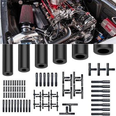 #ad For Jeep Accessories Engine Silicone Vacuum Line Tubing Kit with Connector $34.19