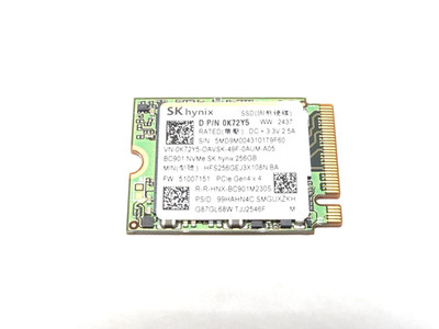 SK hynix BC901 256GB NVMe SSD M.2 PCIe Gen 4x4 2280 Solid State Drive 97% HEALTH