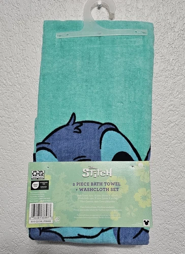 Disney Stitch Bath Towel and a washcloth - Picture 2 of 3