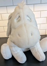 Disney Snowflake Pals Eeyore White Silver Plush Stuffed Animal Toy 12" w/Scarf