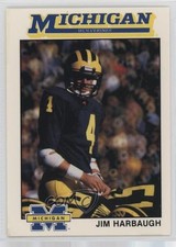 1989 Michigan Wolverines All-Time Team Issue Jim Harbaugh #7 0q3