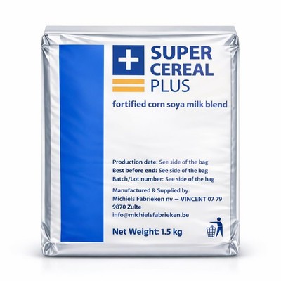 Super Cereal Plus, Fortified Corn Soya Milk Blend, Nutritional Food Supplemen...