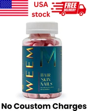 WEEM Hair Skin and Nails Gummies - Supports Healthy Hair - Vegan