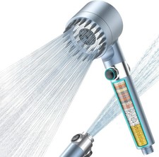 FEELSO Hochdruck Duschkopf mit Handbrause, 18-Stufen Filter & 1.5m Schlauch