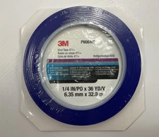 3M 06405 Scotch Plastic Tape 471, Blue, 1/4" X 36 Yd.