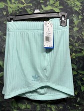 NWT Girls  Adidas Ribbed Shorts Large MSRP