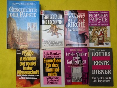 Geschichte der Päpste * Hexenwahn * Teufelsglaube Sexualität Kirche Buchkonvolut