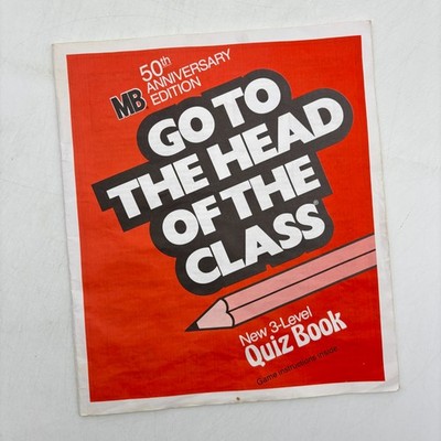 Go to the Head of the Class  Quiz Book Only 1986 Replacement Pieces Parts
