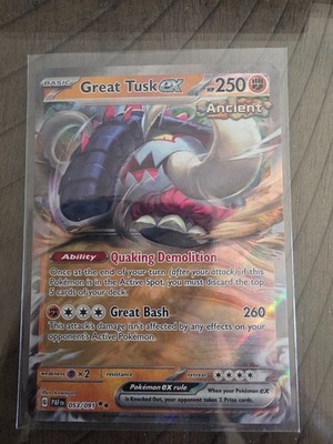 Great Tusk ex 053/091 SV: Paldean Fates Holo