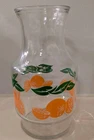 Vintage Anchor Hocking Glass Orange Juice Carafe Pitcher EUC No Lid