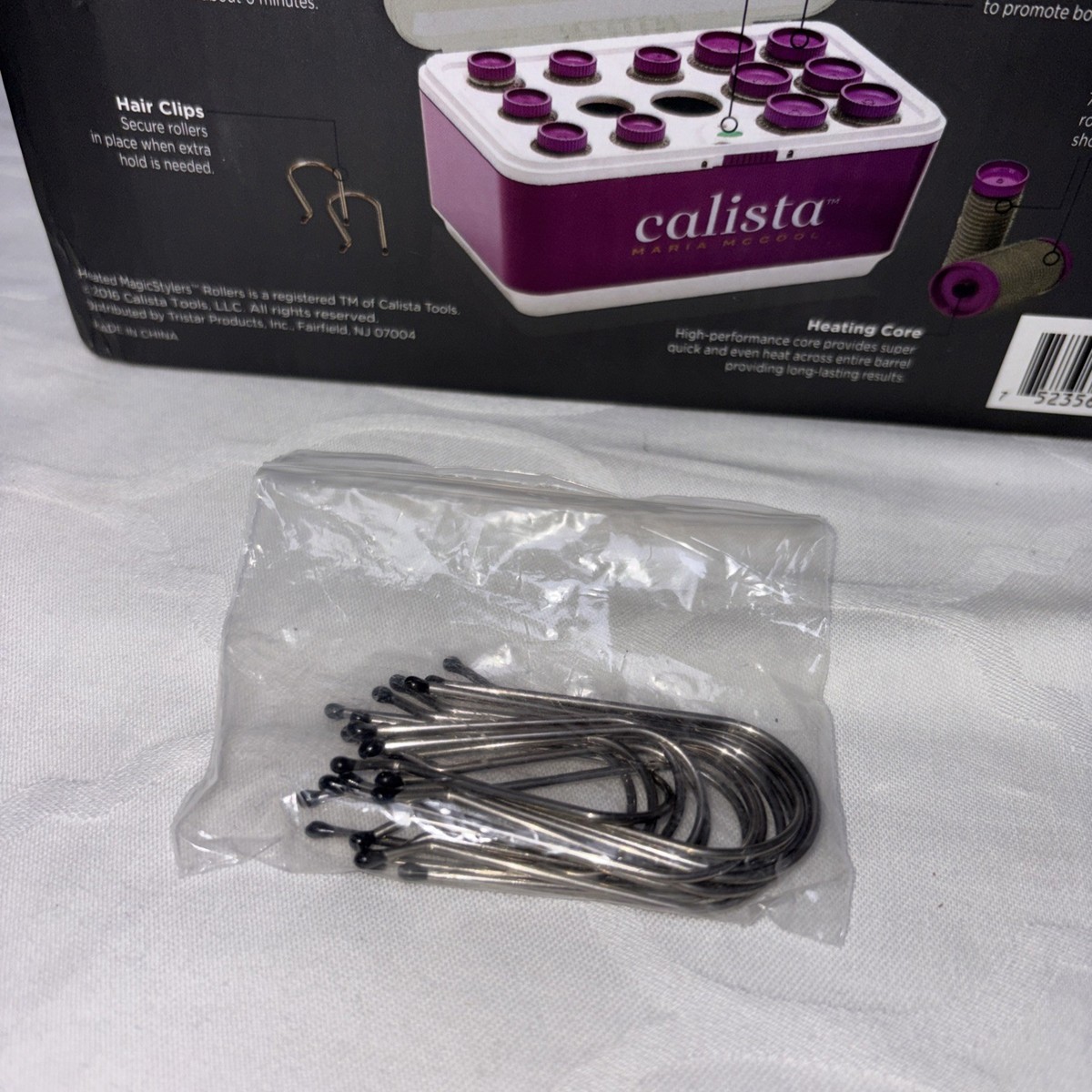 Calista MagicStylers Heated Hot Rollers Short & Medium Ionic Temp Indicator Calista Maria McCool Magicstylers 14 Heated Ionic Self Grip  main image 2