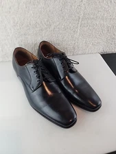 Florsheim Montinaro Derby Dress Shoes Mens 9 D11890 Black Leather Oxford Lace Up