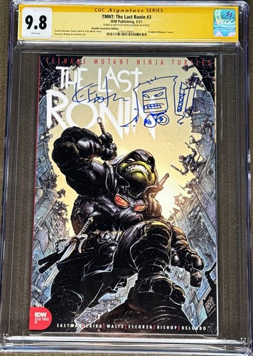 TMNT: THE LAST RONIN #3 1:10 CGC 9.8 Signed And Sketch By Kevin Eastman ...