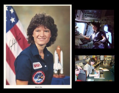 SALLY RIDE Autographed Signed NASA Color Photograph  Space Shuttle