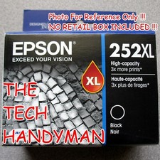 EPSON GENUINE 252XL BLACK INK NO RETAIL BOX for the WORKFORCE WF-7710 WF-7720