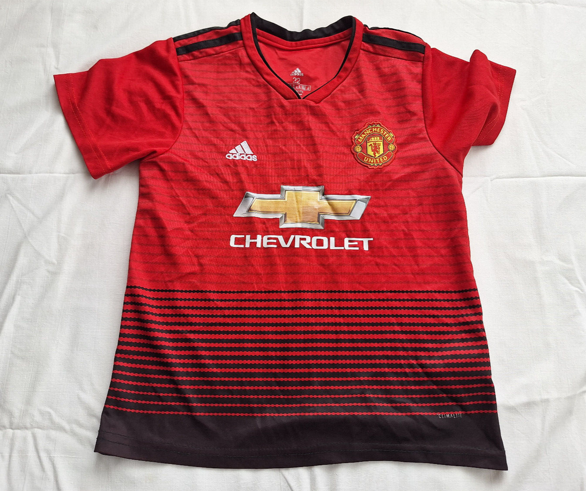  Manchester United シャツ Mサイズ Manchester United 2018 Home Jersey #6 Pogba Adidas Red Shirt Size