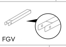 NEW Genuine Keter Shed FGV  Replacement Part For Roof x 1  - Spare Part