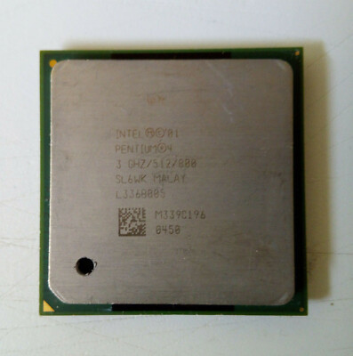 CPU INTEL PENTIUM 4 SL6WK 3000MHz 512KB 800MHz Sockel 478 -M339C196-