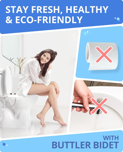 Clear Rear Bidet Attachment for Toilet - Self-Cleaning Dual Nozzle Bidet Toilet - Picture 5 of 12