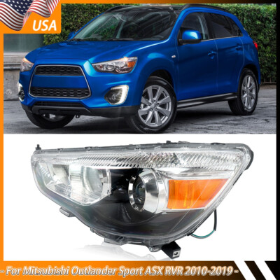 Left  Headlight For 2010-19 Mitsubishi RVR ASX Outlander Sport Halogen Assembly