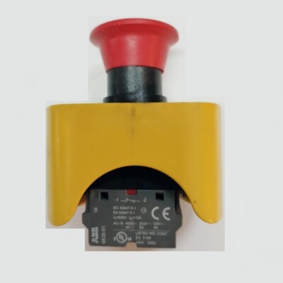       NOT-AUS-KNOPFSCHLOSS + 2x ABB MCB-01 - STOP EMERGENCY