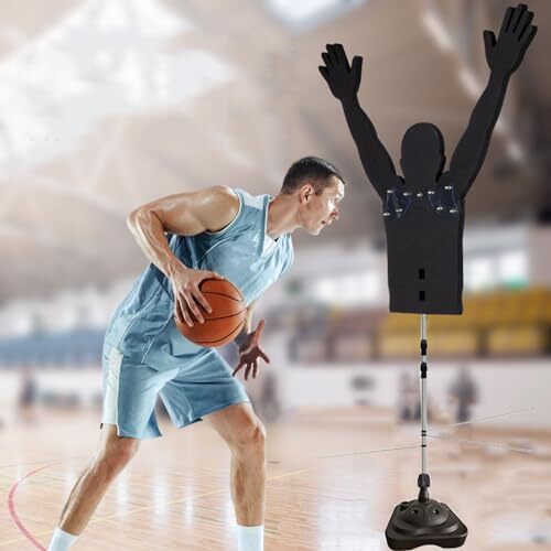 Basketball Dummy Defender Trainer, Height Adjustable Practice Defensive