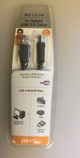 Belkin USB 2.0. High Speed cable 6 feet new in Pack