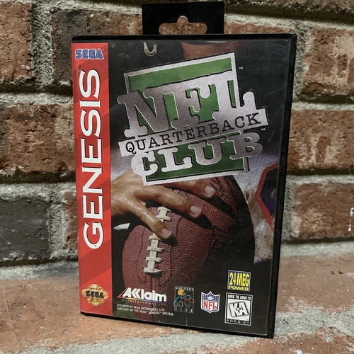 NFL Quarterback Club (Sega Genesis, 1994)  Game And Box Only No Manual