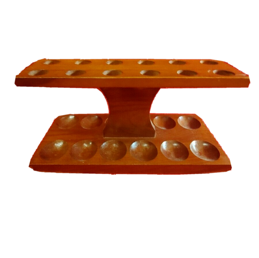Fairfax Wooden 12 Pipe Holder Vintage Smoking Pipe Stand eBay