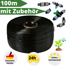 Tropfschlauch Perlschlauch 100m Tropfrohr Bew&auml;sserungschlauch Gartenschlauch Set