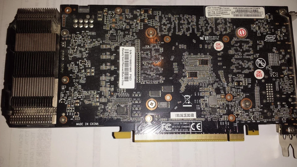 PNY GeForce nvidia RTX 2060 6GB XLR8 Gaming Overclocked GDDR6 (peu servi) - Image 2 of 3