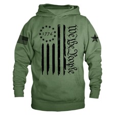 We The People US Flag American Pride Constitution Patriotic Hoodie