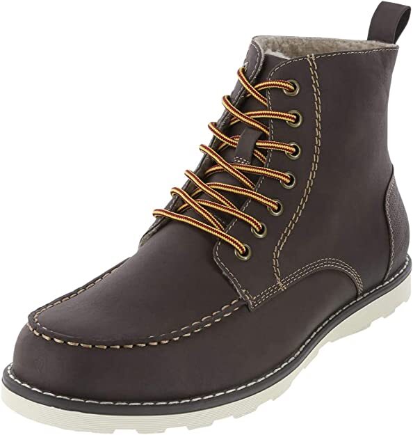 Dexter Men's Wynston Brown Lace-Up Moc Toe Chukka Boots 10M Dexter Men's Wynston Brown Lace-Up Moc Toe Chukka Boots 10M