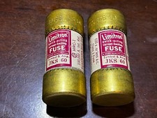 Lot of 2 Bussmann JKS-60 LIMITRON FAST-ACTING FUSE 60A 600VAC MADE IN USA   
