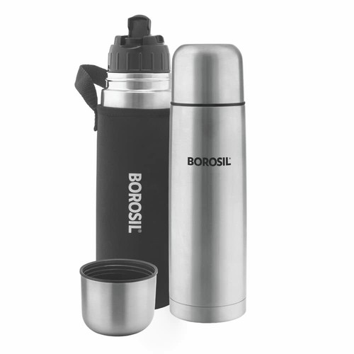 Borosil Hydra Thermo Stainless Steel Flask With Thermal Cover 1000 Ml Count 1 Ebay