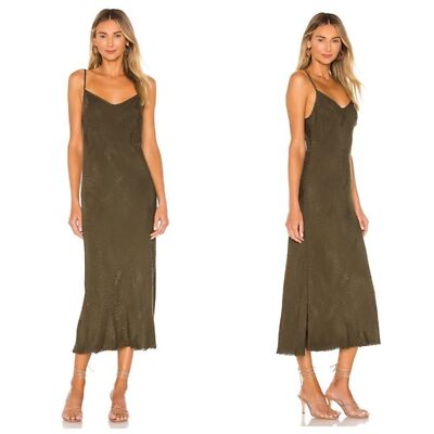 Nation LTD $171 Sofia Bias Cut Slip Dress in Commander Size Small Animal  Print | eBay