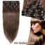 thumbnail 15 - 7pcs 15" 18" 20" 22" Clip In Remy Real 100% Human Hair Extensions Full Head N206