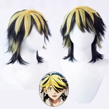Tokyo Revengers Hanemiya Kazutora Cartoon Cosplay Short Wig Heat Resistant Wigs