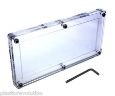 Acrylic Single Bank Note Frame Plastic Money Holder Currency Display Dollar Case