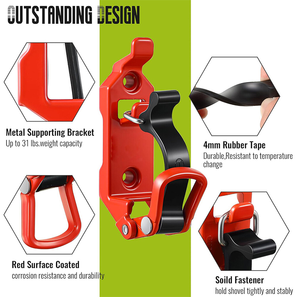 2pcs Quick Release Shovel Mount for Roof Rack Car Accessories (Orange