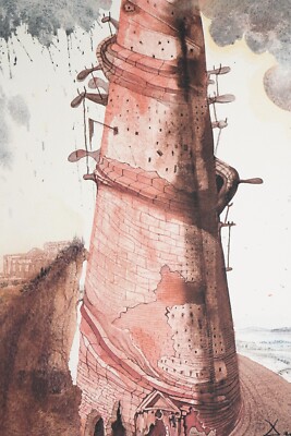 Salvador  Dali Lithographie,  signiert, limitiert, Prägestempel, 35 x 50 cm