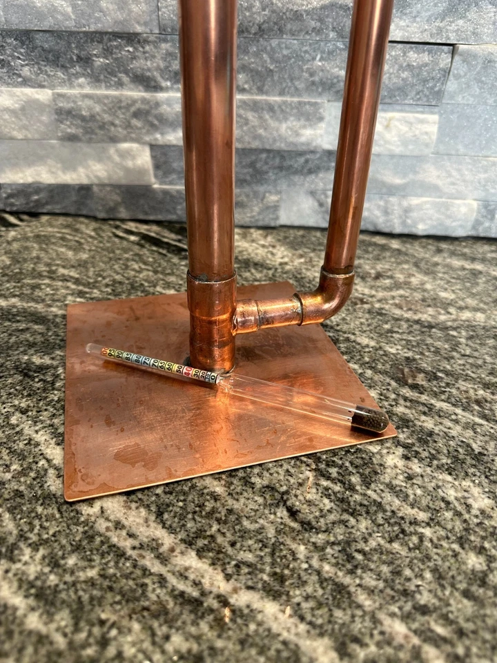 Handcrafted Copper Proofing Parrot Heads for Air Still With Alcohol Hydrometer - Image 4 of 4