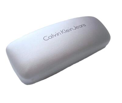 Calvin Klein Jeans Silver Eyeglass Case Calvin Klein Eyeglass & Sunglass Hard Case Gray Silver Clam  main image 4