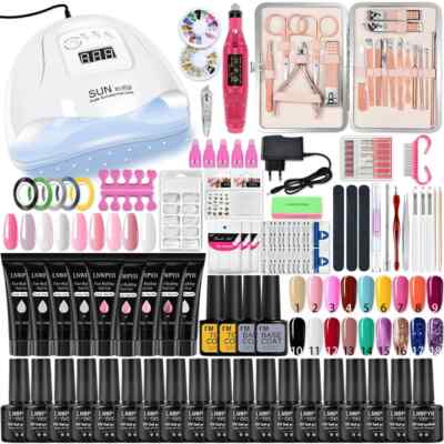 Manicure Set Acrylic Nail Kit Nail Clipper Tool Set Nails Gel with