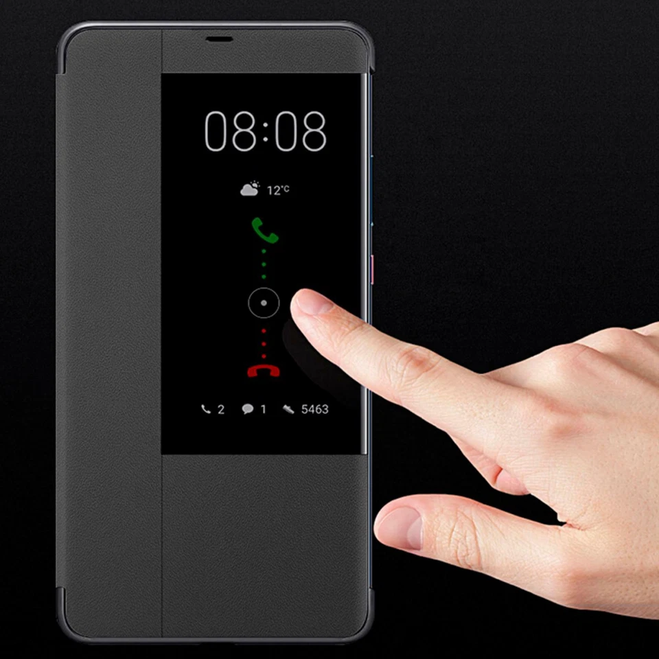 Smart View Flip Cover For Huawei Mate 20 Lite Pro X Protective Sleeve Phone Case - Image 2 of 4