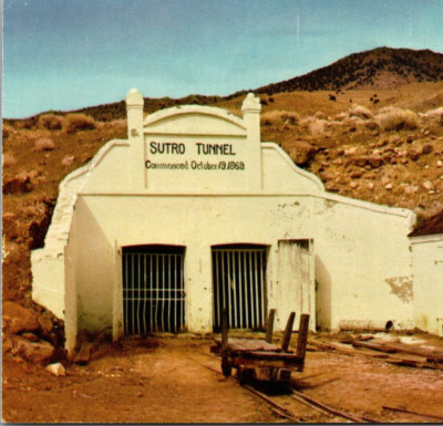Sutro Tunnel Dayton Nevada COMSTOCK MINE WATER DRAIN 1878 Vintage Postcard 7848