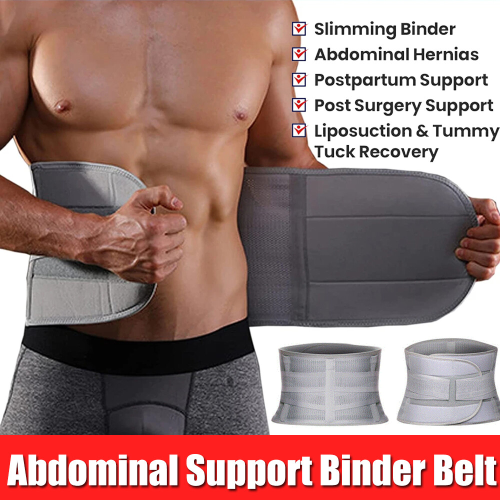 Abdominal Binder Hernia Support Back Stomach Compression Belt Neoprene Men  Women
