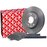 Febi Bremsscheiben 280Mm + BeläGe Vorne FüR Hyundai I30 GD KIA Ceed JD CD